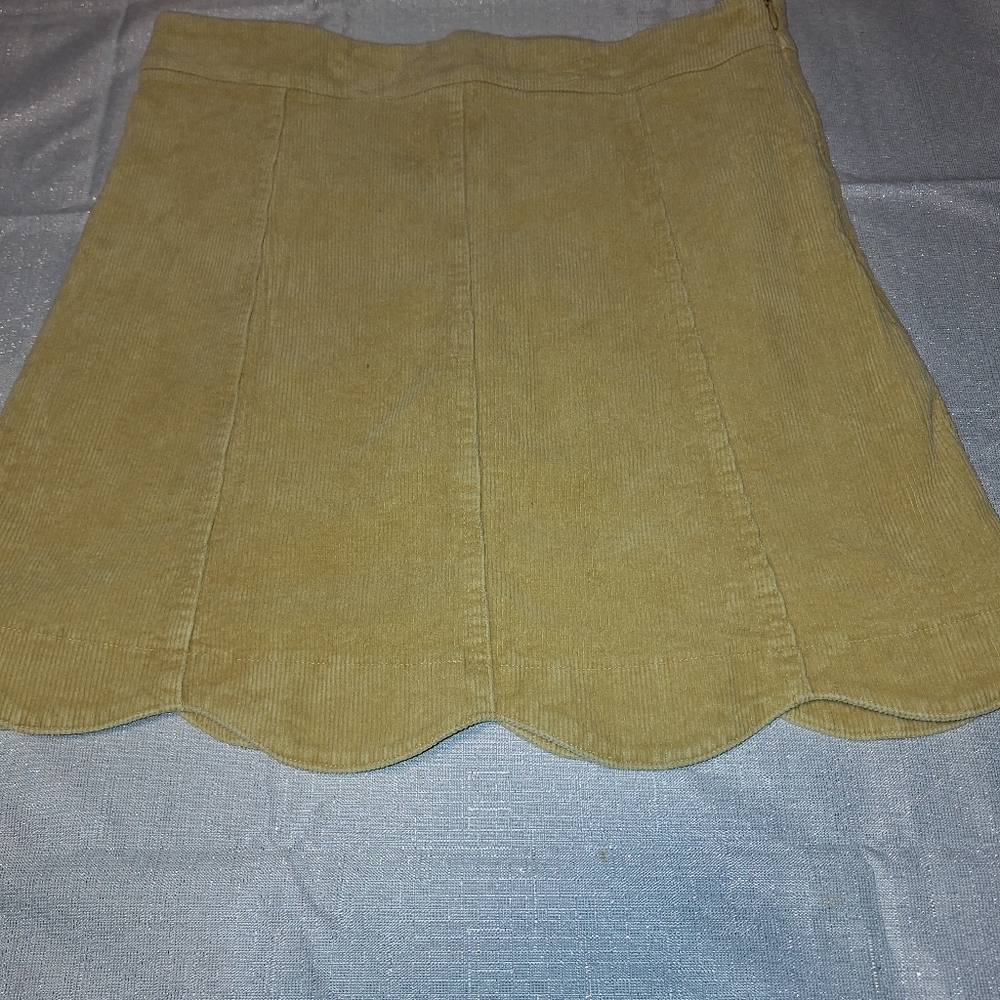Altered state yellow mini skirt